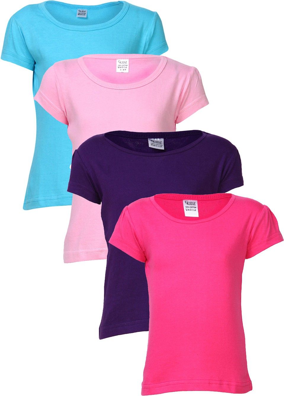 67% OFF on Gkidz Solid Girl's Round Neck T-Shirt 67% OFF on Gkidz Solid Girl's Round Neck T-Shirt