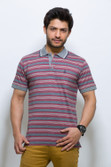 Alx New York Striped Men's Polo T-Shirt