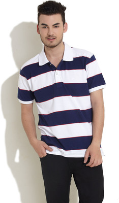 40% OFF on Daniel Hechter Striped Men's Polo T-Shirt