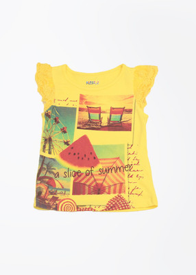 25% OFF on People Printed Girl's Round Neck T-Shirt