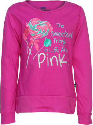 50% OFF on Bells and Whistles Printed Girl's Round Neck T-Shirt