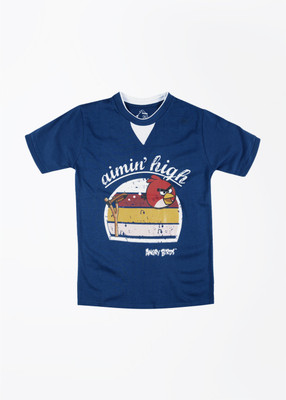 45% OFF on Angry Birds Printed Boy's Round Neck T-Shirt