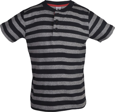 31% OFF on Bio Kid Striped Boy's Round Neck T-Shirt