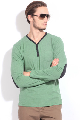 46% OFF on Breakbounce Solid Men's Henley T-Shirt 46% OFF on Breakbounce Solid Men's Henley T-Shirt