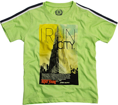 Superyoung Printed Boy's Round Neck T-Shirt Superyoung Printed Boy's Round Neck T-Shirt