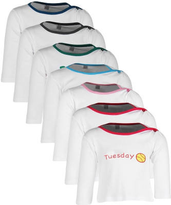 73% OFF on Gkidz Printed Baby Boy's Round Neck T-Shirt Pack of 7