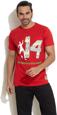 60% OFF on FIFA Printed Men's Round Neck T-Shirt