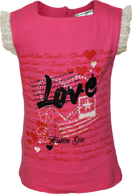 Cool Quotient Graphic Print Baby Girl's Round Neck T-Shirt Cool Quotient Graphic Print Baby Girl's Round Neck T-Shirt