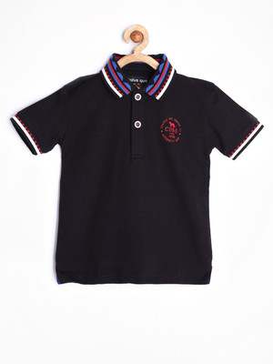 50% OFF on Status Quo Cubs Solid Boy's Polo Neck T-Shirt