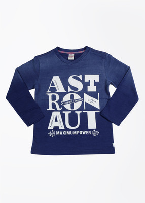 Sturdy Printed Boy's V-neck T-Shirt