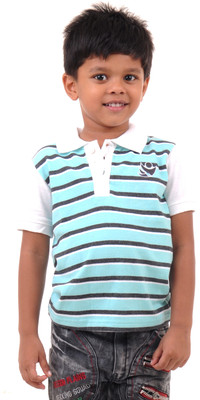 31% OFF on Bio Kid Striped Boy's Polo T-Shirt
