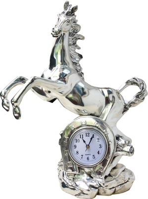 E-Studio Analog Silver Clock