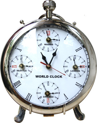 E-Studio Analog Silver, White Clock E-Studio Analog Silver, White Clock
