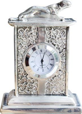 E-Studio Analog Silver Clock
