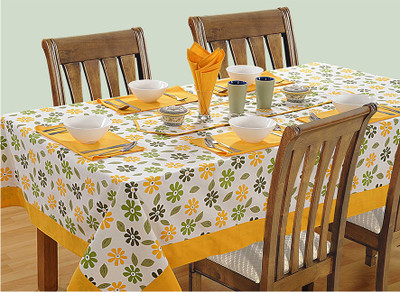 28% OFF on Swayam Printed 8 Seater Table Cover