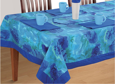 Swayam Printed 4 Seater Table Cover Swayam Printed 4 Seater Table Cover