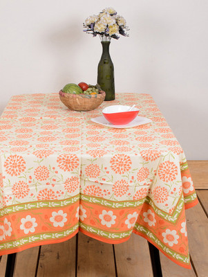 66% OFF on Ocean Collection Floral 6 Seater Table Cover