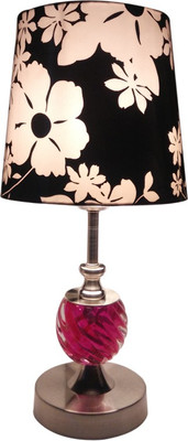62% OFF on Diya Designs Pink Chrome with Black and White Shade Table Lamp 62% OFF on Diya Designs Pink Chrome with Black and White Shade Table Lamp