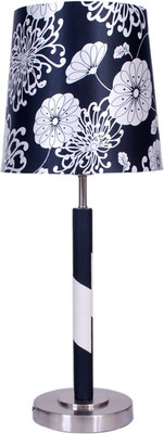 48% OFF on Diya Designs Black & White Designer with Chrome Finish Base Table Lamp 48% OFF on Diya Designs Black & White Designer with Chrome Finish Base Table Lamp