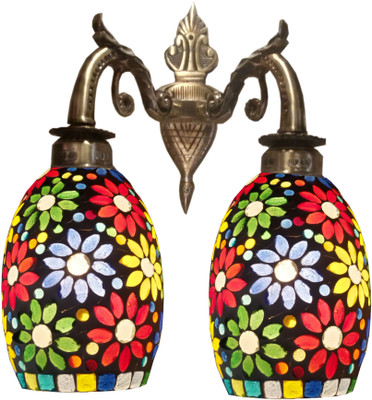 73% OFF on Weldecor Antiqua Brasso Floral Era 2 Glass Lamp Wall Lamp 73% OFF on Weldecor Antiqua Brasso Floral Era 2 Glass Lamp Wall Lamp