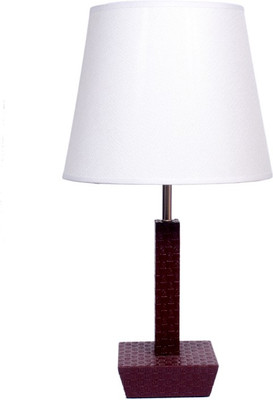 63% OFF on Diya Designs Wooden & Leather Finish with Off White Shade Table Lamp 63% OFF on Diya Designs Wooden & Leather Finish with Off White Shade Table Lamp