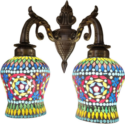 65% OFF on Weldecor Antiqua Brasso Diamond Shape 2 Glass Lamp Wall Lamp 65% OFF on Weldecor Antiqua Brasso Diamond Shape 2 Glass Lamp Wall Lamp