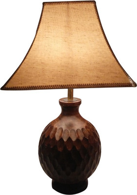 58% OFF on Diya Designs Wooden Round with Off White Linen Shade Table Lamp 58% OFF on Diya Designs Wooden Round with Off White Linen Shade Table Lamp