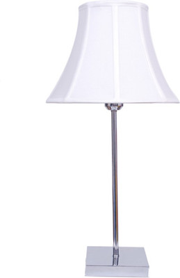 69% OFF on Diya Designs Silver Chrome Finish with White Shade Table Lamp 69% OFF on Diya Designs Silver Chrome Finish with White Shade Table Lamp