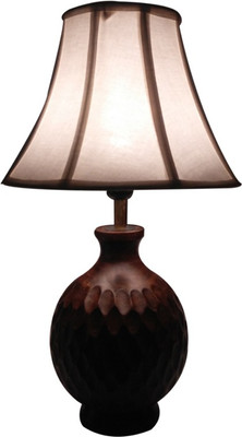 58% OFF on Diya Designs Wooden Round with Off White Shade Table Lamp 58% OFF on Diya Designs Wooden Round with Off White Shade Table Lamp