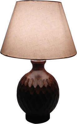 58% OFF on Diya Designs Wooden Round with Off White Shade Table Lamp 58% OFF on Diya Designs Wooden Round with Off White Shade Table Lamp