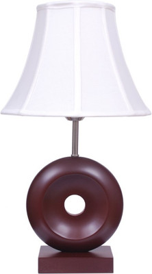 71% OFF on Diya Designs Brown Wooden with White Shade Table Lamp 71% OFF on Diya Designs Brown Wooden with White Shade Table Lamp
