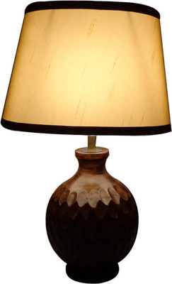 58% OFF on Diya Designs Wooden Round with Golden Shade Table Lamp 58% OFF on Diya Designs Wooden Round with Golden Shade Table Lamp