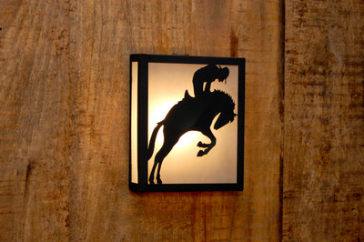 34% OFF on Logam Bronc Rider Metal Cut Wall Lamp 34% OFF on Logam Bronc Rider Metal Cut Wall Lamp