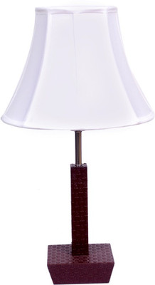 68% OFF on Diya Designs Wooden & Leather Finish with White Shade Table Lamp 68% OFF on Diya Designs Wooden & Leather Finish with White Shade Table Lamp