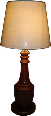 69% OFF on Diya Designs Wood and Brass with Off White Shade Table Lamp 69% OFF on Diya Designs Wood and Brass with Off White Shade Table Lamp