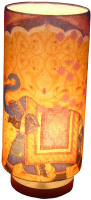 40% OFF on Homeland@Dreamsunlimited Riya Acralic Cotton Printed Table Lamp