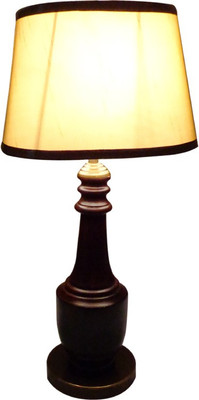 53% OFF on Diya Designs Wood and Brass with Golden Shade Table Lamp 53% OFF on Diya Designs Wood and Brass with Golden Shade Table Lamp