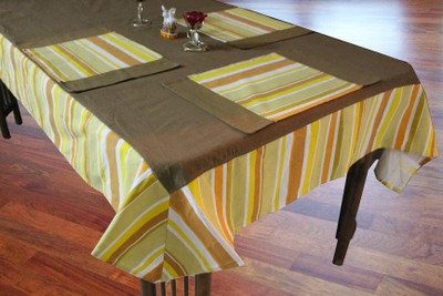 50% OFF on Dekor World Yellow Cotton Table Linen Set