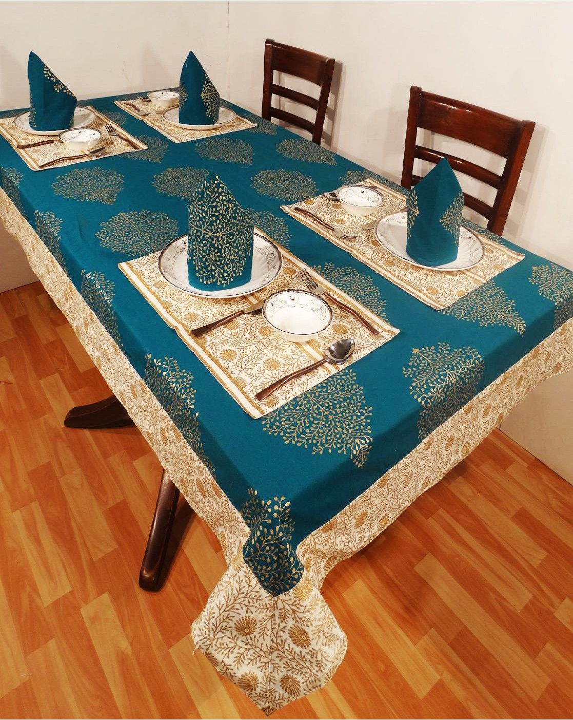 28% OFF on Heritagefabs Green Organic Cotton Table Linen Set 28% OFF on Heritagefabs Green Organic Cotton Table Linen Set