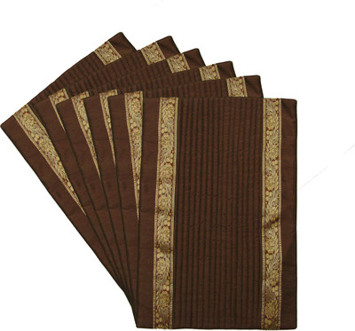 55% OFF on Home Shine Rectangular Pack of 6 Table Placemat