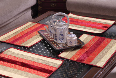 54% OFF on Jodhaa Rectangular Pack of 8 Table Placemat