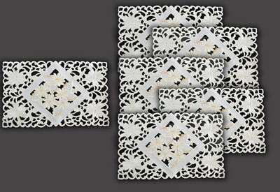 56% OFF on Rhymes Rectangular Pack of 6 Table Placemat