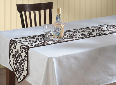 Swayam Brown, Grey 182.88 cm Table Runner Swayam Brown, Grey 182.88 cm Table Runner