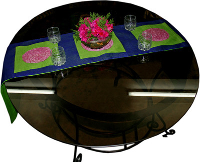67% OFF on Sriam Green, Blue 180 cm Table Runner