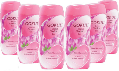 Gokul Secret Garden Talc (Pack of 6) Gokul Secret Garden Talc (Pack of 6)