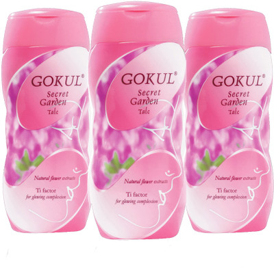 Gokul Secret Garden Talc (Pack of 3) Gokul Secret Garden Talc (Pack of 3)