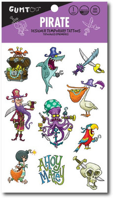 Gumtoo Pirate - Designer Temporary Tattoos