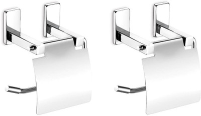 55% OFF on Dazzle Stainless Steel Toilet Paper Holder Lid Included 55% OFF on Dazzle Stainless Steel Toilet Paper Holder Lid Included