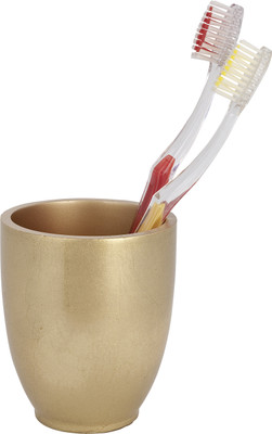 Home Collective-Wenko Ceramic Toothbrush Holder Gold Home Collective-Wenko Ceramic Toothbrush Holder Gold