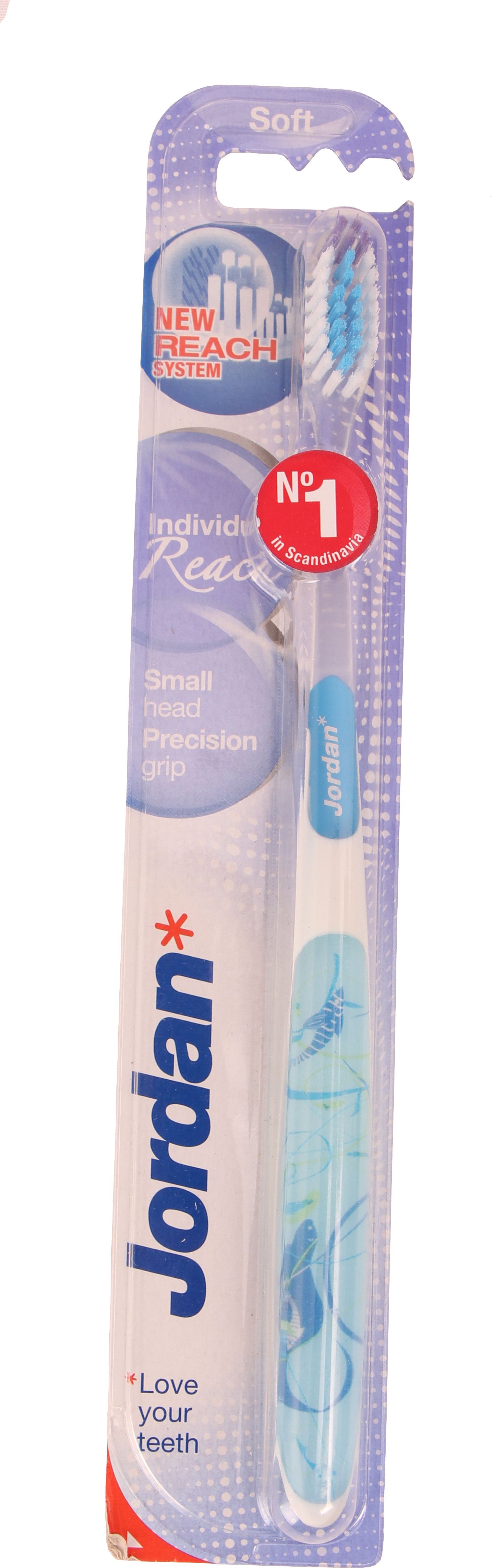 Jordan Individual Reach Designer Toothbrush Black Jordan Individual Reach Designer Toothbrush Black